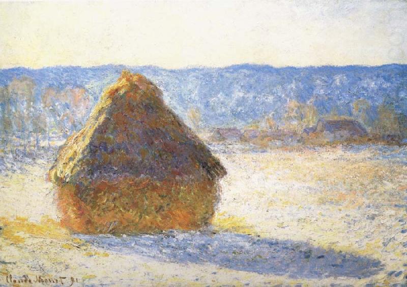 Claude Monet Meule,Effet de Neige le Matin china oil painting image